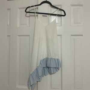 Zara Cream V-Neck Top